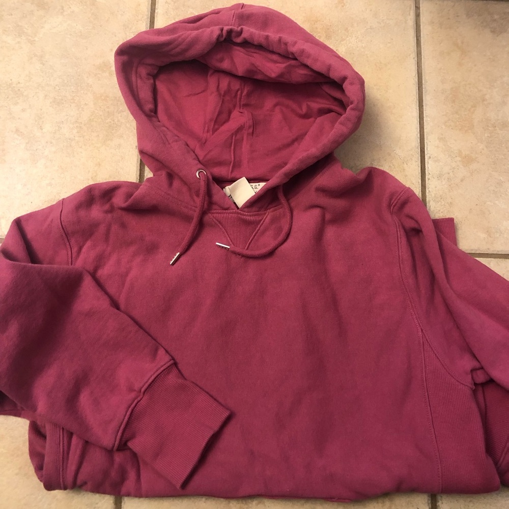 Dark pink hoodie